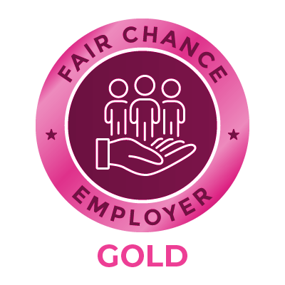 Fair chance employer gold badge